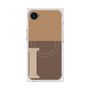 プレミアムスクエアケース with MagSafe［ オリジナル - initial two tone - I brown ］