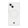 プレミアムスクエアケース with MagSafe［ オリジナル - 推し色ハート - ホワイト ］