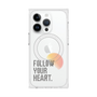 プレミアムスクエアケース with MagSafe［ オリジナル - ドットオーバーレイ - FOLLOW YOUR HEART/A ］