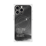 プレミアムスクエアケース with MagSafe［ オリジナル - ドットオーバーレイ - FOLLOW YOUR HEART/B ］