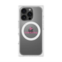プレミアムスクエアケース with MagSafe［ オリジナル - caseplayロゴ - ピンク/D ］