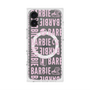 プレミアムスクエアケース with MagSafe［ Barbie - ロゴパターン3 - クリア ］
