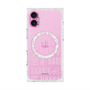 プレミアムスクエアケース with MagSafe［ Barbie - ロゴパターン3 - クリア ］