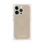 プレミアムスクエアケース with MagSafe［ 1PIU1UGUALE3 - ロゴ - ベージュ ］