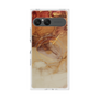 プレミアムスクエアケース with SnapMag［ Marble Brown ］