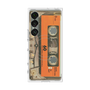 プレミアムスクエアケース with SnapMag［ RETORO CASSETTE TAPE - Skeleton Orange ］