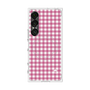 プレミアムスクエアケース with SnapMag［ Checkered Pink - ギンガムチェック ピンク ］