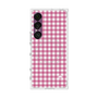 プレミアムスクエアケース with SnapMag［ Checkered Pink - ギンガムチェック ピンク ］