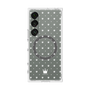 プレミアムスクエアケース with SnapMag［ CASEPLAY Crown dots White - ケースプレイ・クラウン・ドッツ ホワイト ］