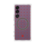 プレミアムスクエアケース with SnapMag［ CASEPLAY Crown dots Red - ケースプレイ・クラウン・ドッツ レッド ］