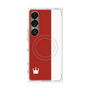 プレミアムスクエアケース with SnapMag［ CASEPLAY Bi-Colors Red & White - ケースプレイ・バイカラー レッド＆ホワイト ］