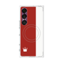 プレミアムスクエアケース with SnapMag［ CASEPLAY Bi-Colors Red & White - ケースプレイ・バイカラー レッド＆ホワイト ］