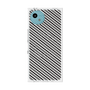 プレミアムスクエアケース with SnapMag［ Small Stripe - Gray × Black ］