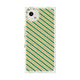 プレミアムスクエアケース with SnapMag［ Small Stripe - Green × Orange ］