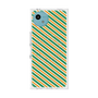 プレミアムスクエアケース with SnapMag［ Small Stripe - Green × Orange ］