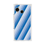 プレミアムスクエアケース with SnapMag［ Middle Stripe - Blue ］