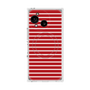 プレミアムスクエアケース with SnapMag［ Middle Border - Red ］