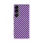 プレミアムスクエアケース with SnapMag［ Small Dot - Purple ］
