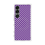 プレミアムスクエアケース with SnapMag［ Small Dot - Purple ］