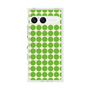 プレミアムスクエアケース with SnapMag［ Big Dot - Green ］