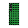 プレミアムスクエアケース with SnapMag［ Shower Dot - Green ］