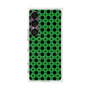 プレミアムスクエアケース with SnapMag［ Shower Dot - Green ］