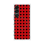 プレミアムスクエアケース with SnapMag［ Shower Dot - Red ］