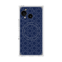 プレミアムスクエアケース with SnapMag［ Dot Circle - Navy ］