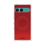 プレミアムスクエアケース with SnapMag［ Dot Gradation - Red ］