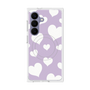プレミアムスクエアケース with SnapMag［ Dot Hearts - Purple ］