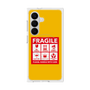 プレミアムスクエアケース with SnapMag［ FRAGILE Sticker - Yellow ］