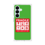 プレミアムスクエアケース with SnapMag［ FRAGILE Sticker - Green ］