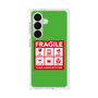 プレミアムスクエアケース with SnapMag［ FRAGILE Sticker - Green ］