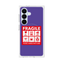 プレミアムスクエアケース with SnapMag［ FRAGILE Sticker - Purple ］