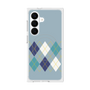 プレミアムスクエアケース with SnapMag［ Nordic Argyle - Blue ］