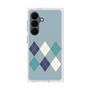 プレミアムスクエアケース with SnapMag［ Nordic Argyle - Blue ］