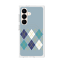 プレミアムスクエアケース with SnapMag［ Nordic Argyle - Blue ］