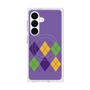 プレミアムスクエアケース with SnapMag［ Nordic Argyle - Purple ］