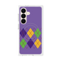 プレミアムスクエアケース with SnapMag［ Nordic Argyle - Purple ］