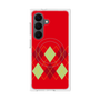 プレミアムスクエアケース with SnapMag［ Nordic Argyle - Red ］