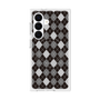 プレミアムスクエアケース with SnapMag［ Argyle - Black ］