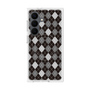 プレミアムスクエアケース with SnapMag［ Argyle - Black ］