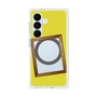 プレミアムスクエアケース with SnapMag［ Photo Frame - Yellow ］