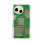 プレミアムスクエアケース with SnapMag［ Photo Frames - Green ］