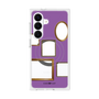 プレミアムスクエアケース with SnapMag［ Photo Frames - Purple ］