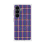 プレミアムスクエアケース with SnapMag［ Tartan Check - Purple ］