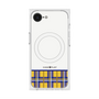 プレミアムスクエアケース with SnapMag［ CASEPLAY Tartan Check - Yellow ］