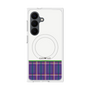 プレミアムスクエアケース with SnapMag［ CASEPLAY Tartan Check - Purple ］