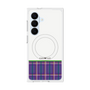 プレミアムスクエアケース with SnapMag［ CASEPLAY Tartan Check - Purple ］