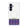 プレミアムスクエアケース with SnapMag［ CASEPLAY Tartan Check - Purple ］